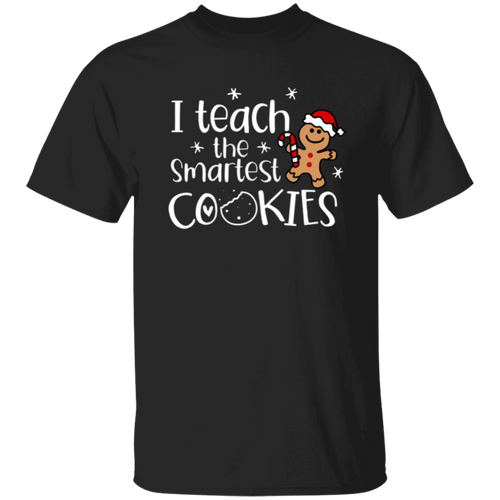 Christmas I Teach The Smartest Cookies Teacher Vintage Unisex  T-Shirt - letter