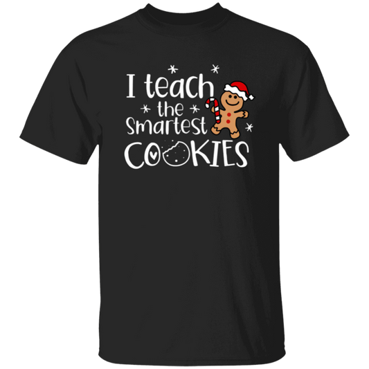 Christmas I Teach The Smartest Cookies Teacher Vintage Unisex  T-Shirt - letter