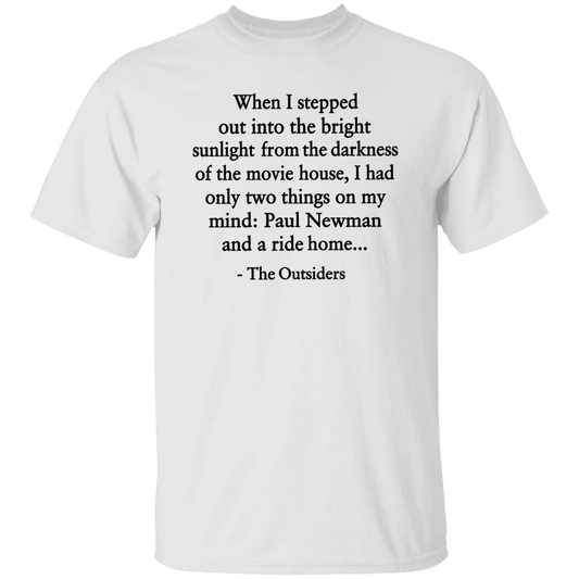When I Stepped Out Into The Bright Sunlight The Outsiders Quote Funny Literature Teacher Vintage T-Shirt