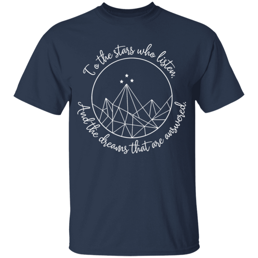 To The Stars Who Listen And The Dreams That Are Answered Teacher Vintage G500B Youth 5.3 oz 100% Cotton T-Shirt - letter