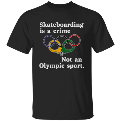 Vintage Skateboarding Is A Crime Not An Olympic Sport Unisex T-Shirt - lucy  - 94995108