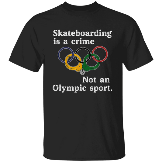 Vintage Skateboarding Is A Crime Not An Olympic Sport Unisex T-Shirt - lucy  - 94995108