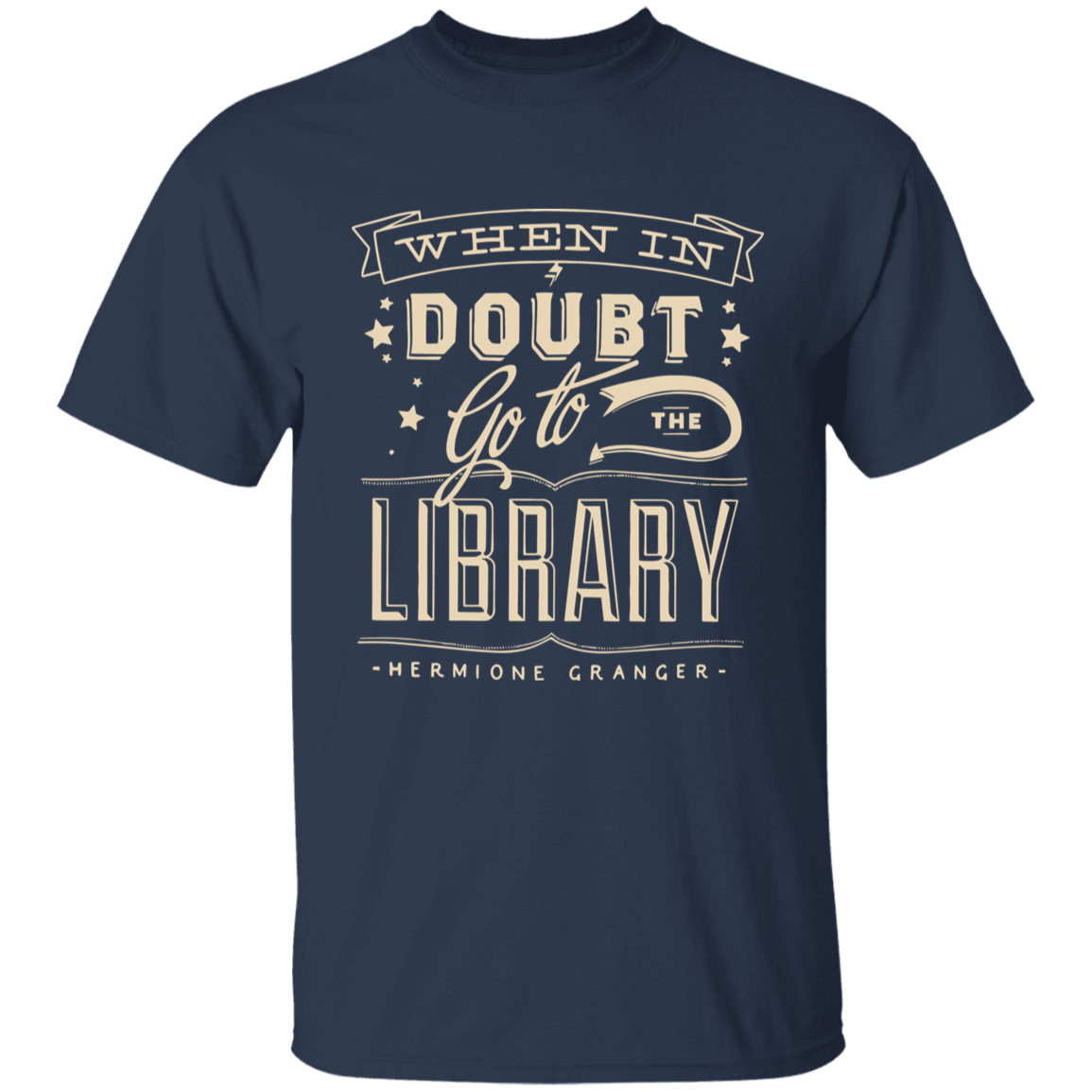 When In Doubt Go To The Library Hermione Granger Teacher T-Shirt - YOUTH