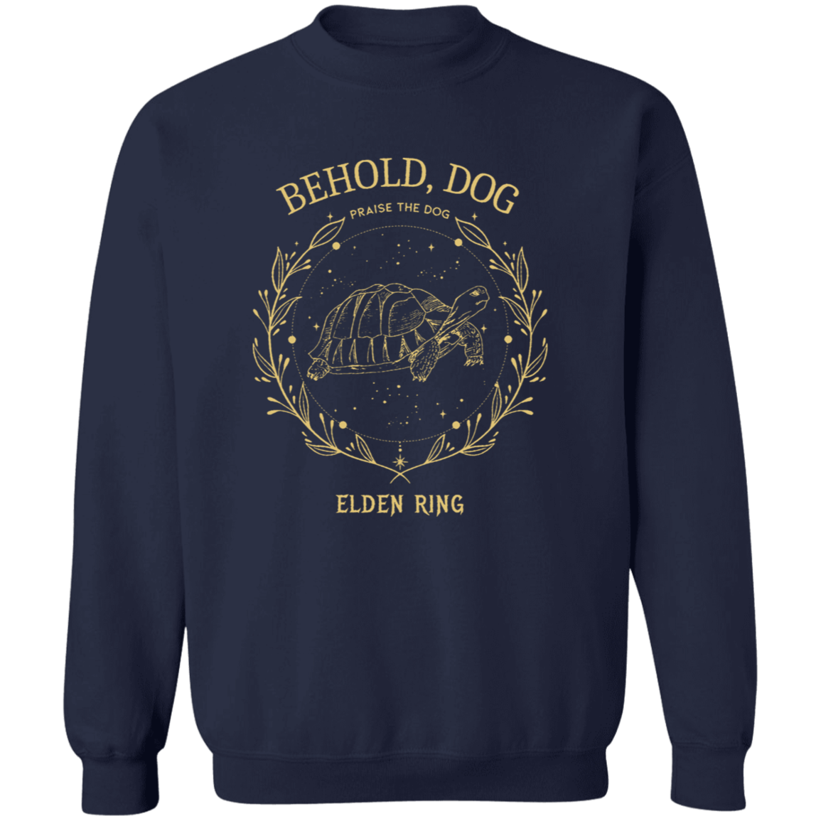 Behold Dog Elden Ring Crewneck Pullover Sweatshirt - WS30072401