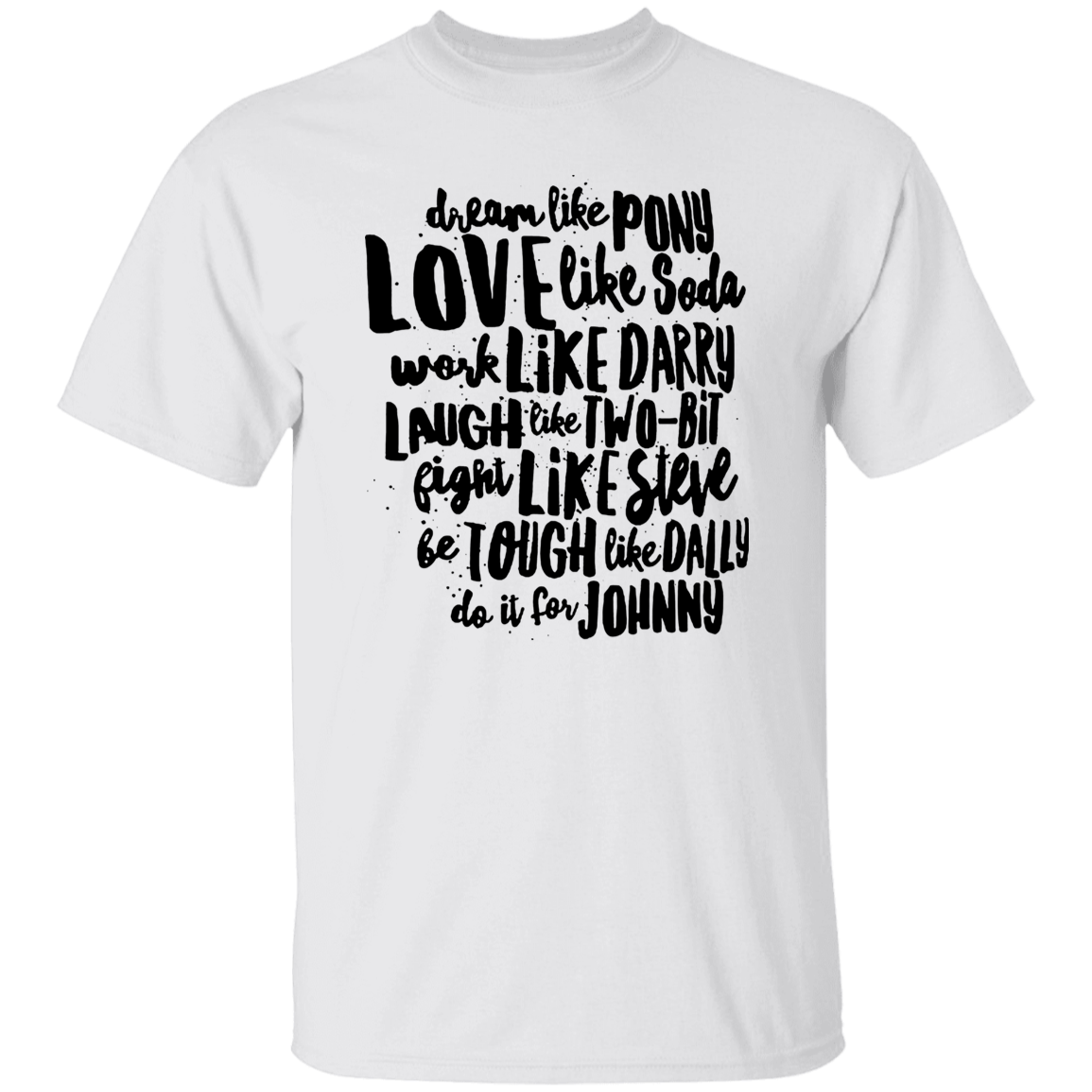 The Outsiders Character Names Funny Literature Teacher Vintage T-Shirt