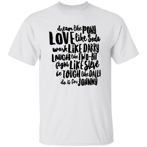 The Outsiders Character Names Funny Literature Teacher Vintage T-Shirt