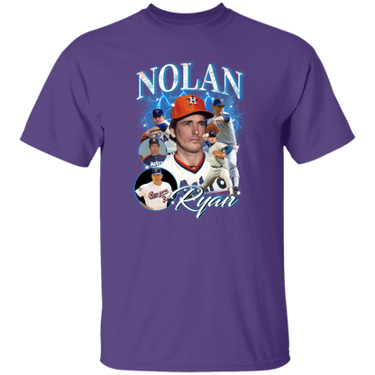 G500 5.3 oz. T-Shirt Nolan Ryan Collage 90's Vintage T-Shirt