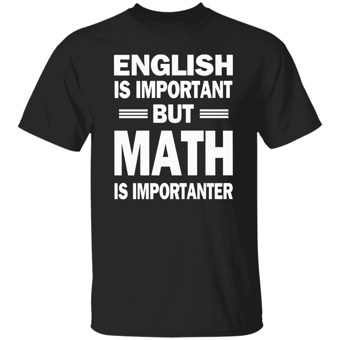 English Is Important But Math Is Importanter Teacher Vintage T-Shirt