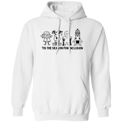 Tis The Season For Inclusion Teacher Vintage Pullover Hoodie