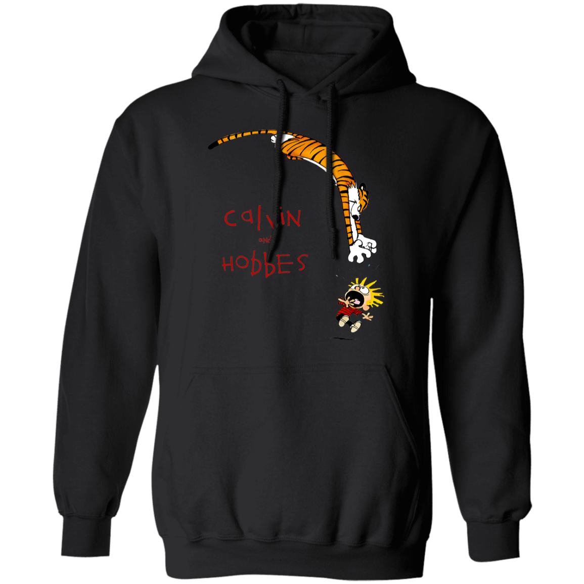 Hobb Jump Art Calvin And Hobbs Hoodie