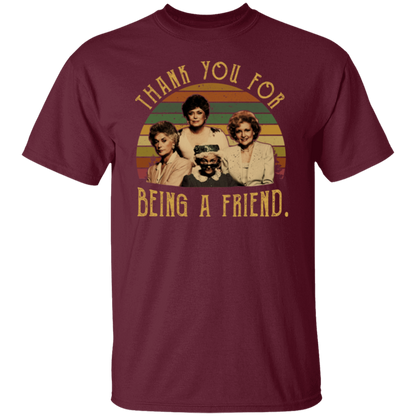 The Golden Girls Thank You For Being A Friend 80s Vintage Sunset T-Shirt - leleart