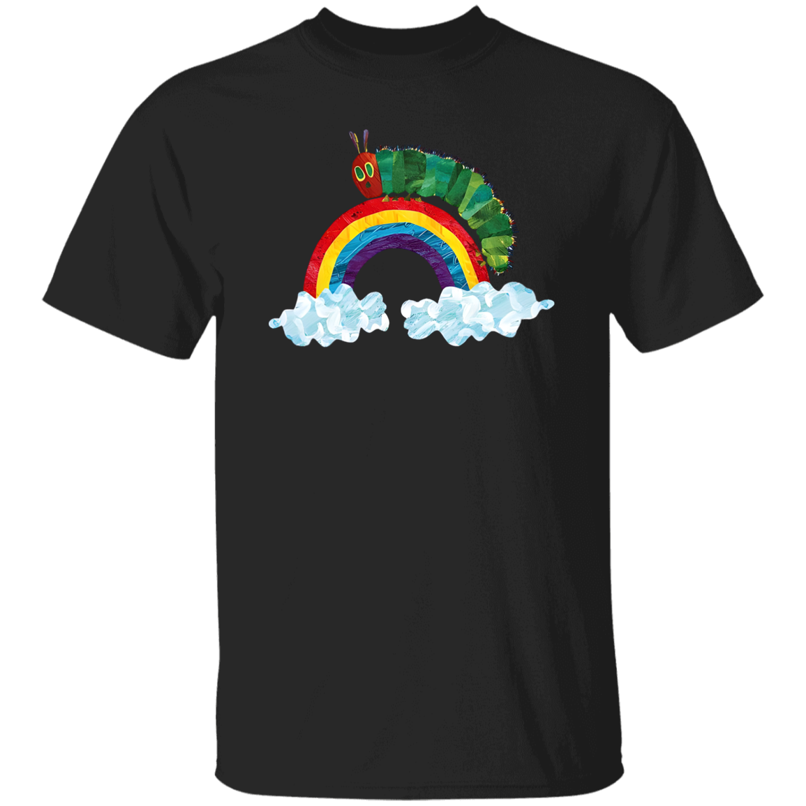 The Very Hungry Caterpillar Rainbow Teacher Unisex T-Shirt, Caterpillar Shirt, Hungry Caterpillar Shirt, Be Kind Shirt, Back To School Gift	G500 5.3 oz. T-Shirt