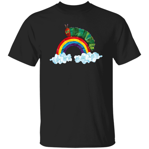 The Very Hungry Caterpillar Rainbow Teacher Unisex T-Shirt, Caterpillar Shirt, Hungry Caterpillar Shirt, Be Kind Shirt, Back To School Gift	G500 5.3 oz. T-Shirt