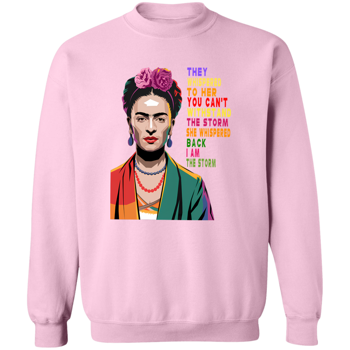 G180 Gildan Crewneck Pullover Sweatshirt 	I Am The Storm Women Black History Shirt
