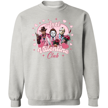Anti Valentine Club Horror Friends Crewneck Pullover Sweatshirt - ID30122424