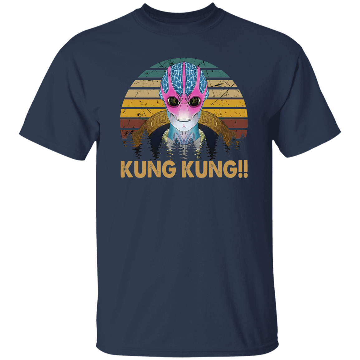 Vintage Kung Kung Resident Alien Design Vintage T-Shirt