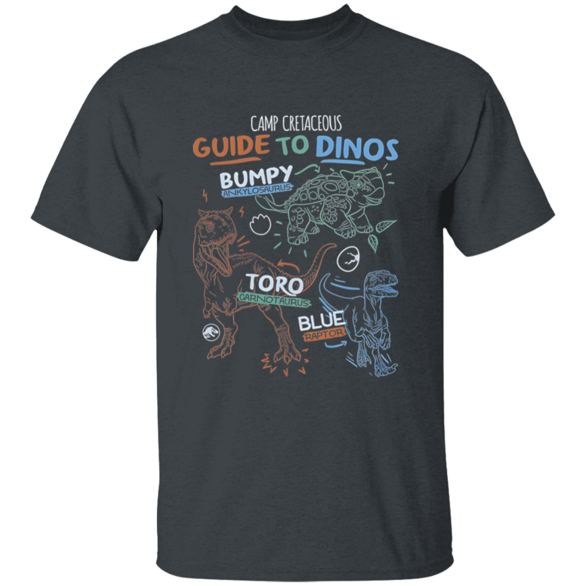 G500B Youth 5.3 oz 100% Cotton T-Shirt Camp cretaceous Unisex Vintage T-Shirt