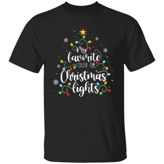 My Favorite Color Is Christmas Lights Teacher Vintage Unisex T-Shirt - letter