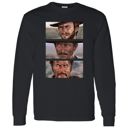 G540 LS T-Shirt 5.3 oz. The Good The Bad And The Ugly Clint Eastwood Movie T-Shirt