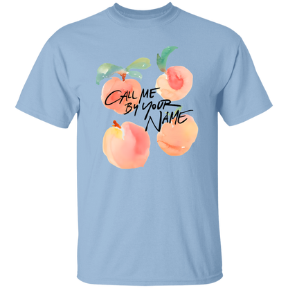 G500 5.3 oz. T-Shirt Call Me By Your Name Peaches Timothee Chalamet Unisex T-Shirt