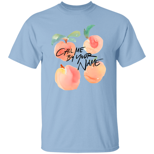 G500 5.3 oz. T-Shirt Call Me By Your Name Peaches Timothee Chalamet Unisex T-Shirt