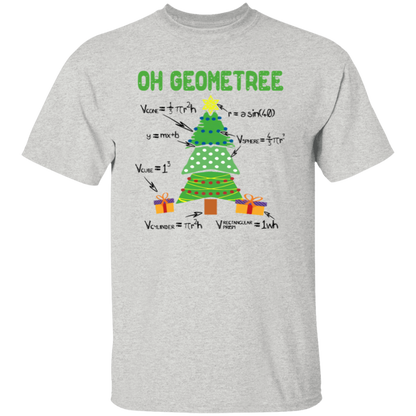 Oh Geometree Christmas Vintage Unisex T-Shirt - letter