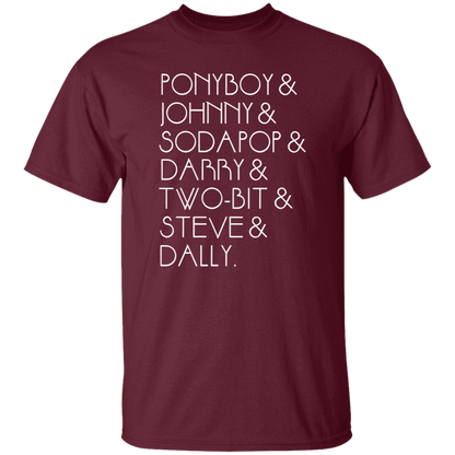 The Outsiders Shirt Characters Funny Literature Teacher Vintage T-Shirt