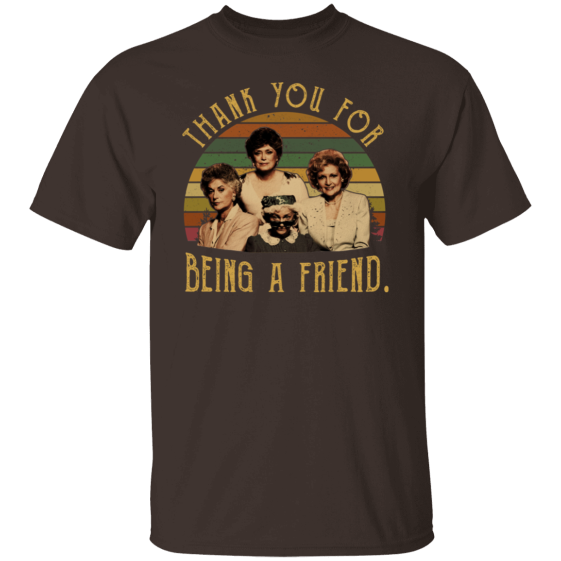 The Golden Girls Thank You For Being A Friend 80s Vintage Sunset T-Shirt - leleart