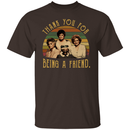 The Golden Girls Thank You For Being A Friend 80s Vintage Sunset T-Shirt - leleart