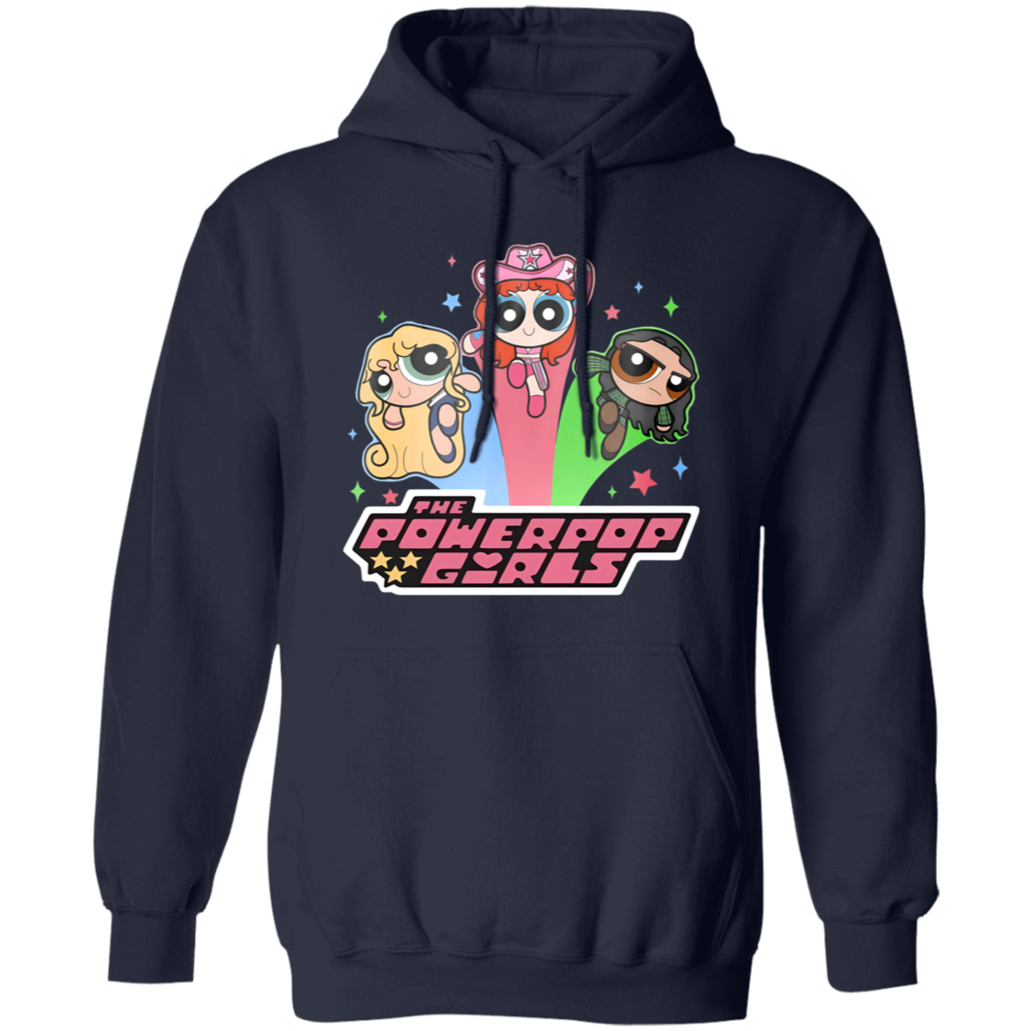 Powerpop Girls Gildan Pullover Hoodie - ID30082412