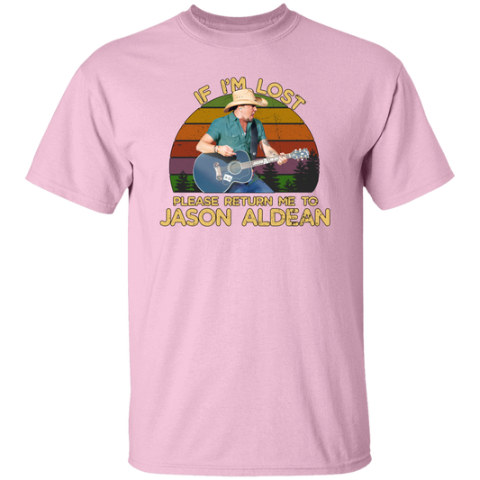 If I’m Lost Please Return Me To Jason Aldean Vintage T-Shirt