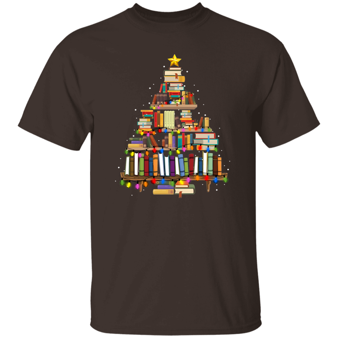 Book Christmas Tree Teacher  T-Shirt - lapicta