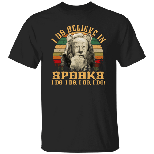 The Cowardly Lion I Do Believe In Spooks Vintage T-Shirt