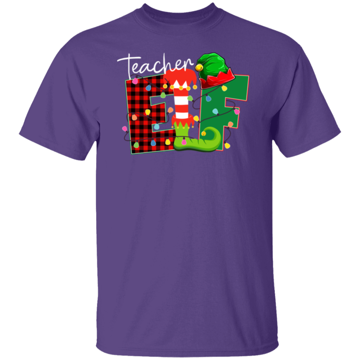 Christmas Elf Teacher  T-Shirt - lapicta