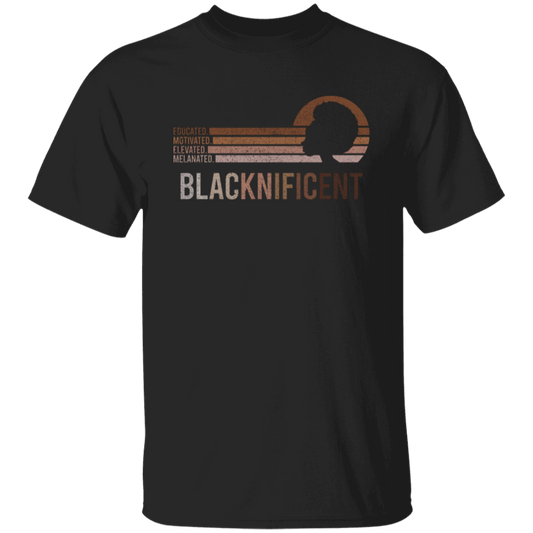 Black Woman Educated Motivated Elevated Melanated  Unisex T-Shirt - pelyn