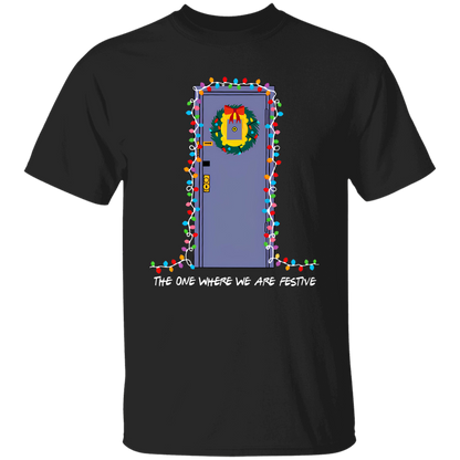 The One Where We Are Festive Teacher Vintage Unisex  T-Shirt - letter