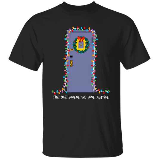The One Where We Are Festive Teacher Vintage Unisex  T-Shirt - letter