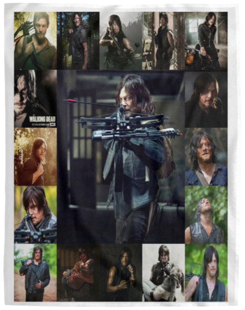 Daryl Dixon Movie Show Fleece Blanket, Premium Sherpa Blanket, Daryl Dixon BlanketVPL Cozy Plush Fleece Blanket - 60x80