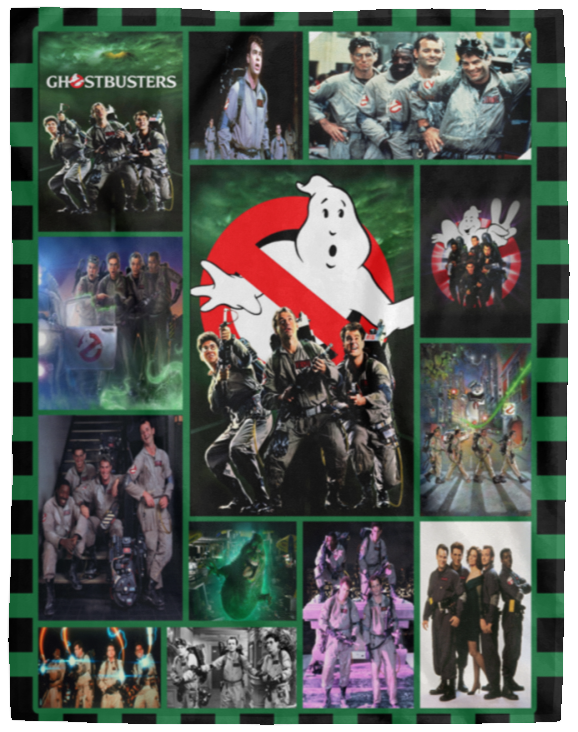 Ghostbuster Movie Fleece Blanket, Premium Sherpa Blanket, Ghostbuster Blanket, Ghostbuster Movie Quilt, Supernatural Comedy Film	VPL Cozy Plush Fleece Blanket - 60x80