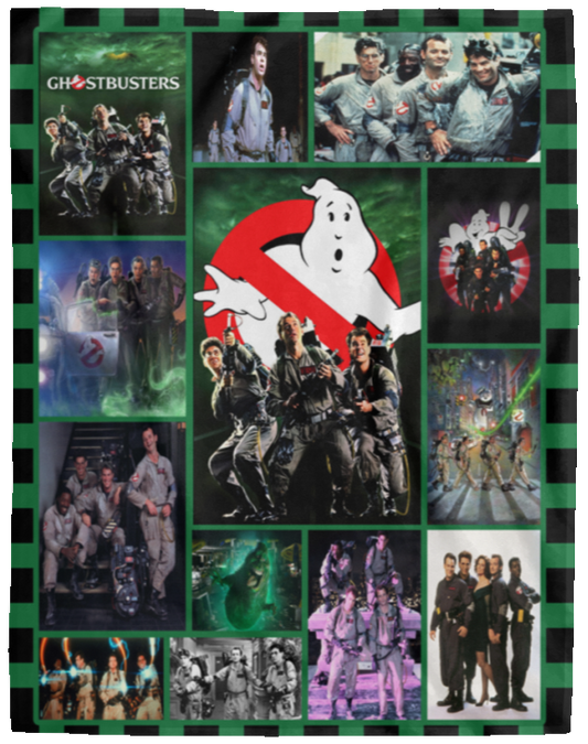 Ghostbuster Movie Fleece Blanket, Premium Sherpa Blanket, Ghostbuster Blanket, Ghostbuster Movie Quilt, Supernatural Comedy Film	VPL Cozy Plush Fleece Blanket - 60x80