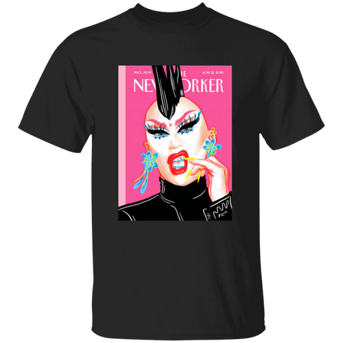 G500B Youth 5.3 oz 100% Cotton T-Shirt The New Yorker Magazine Cover The Look Of Pride By Sasha Velour Unisex T-Shirt