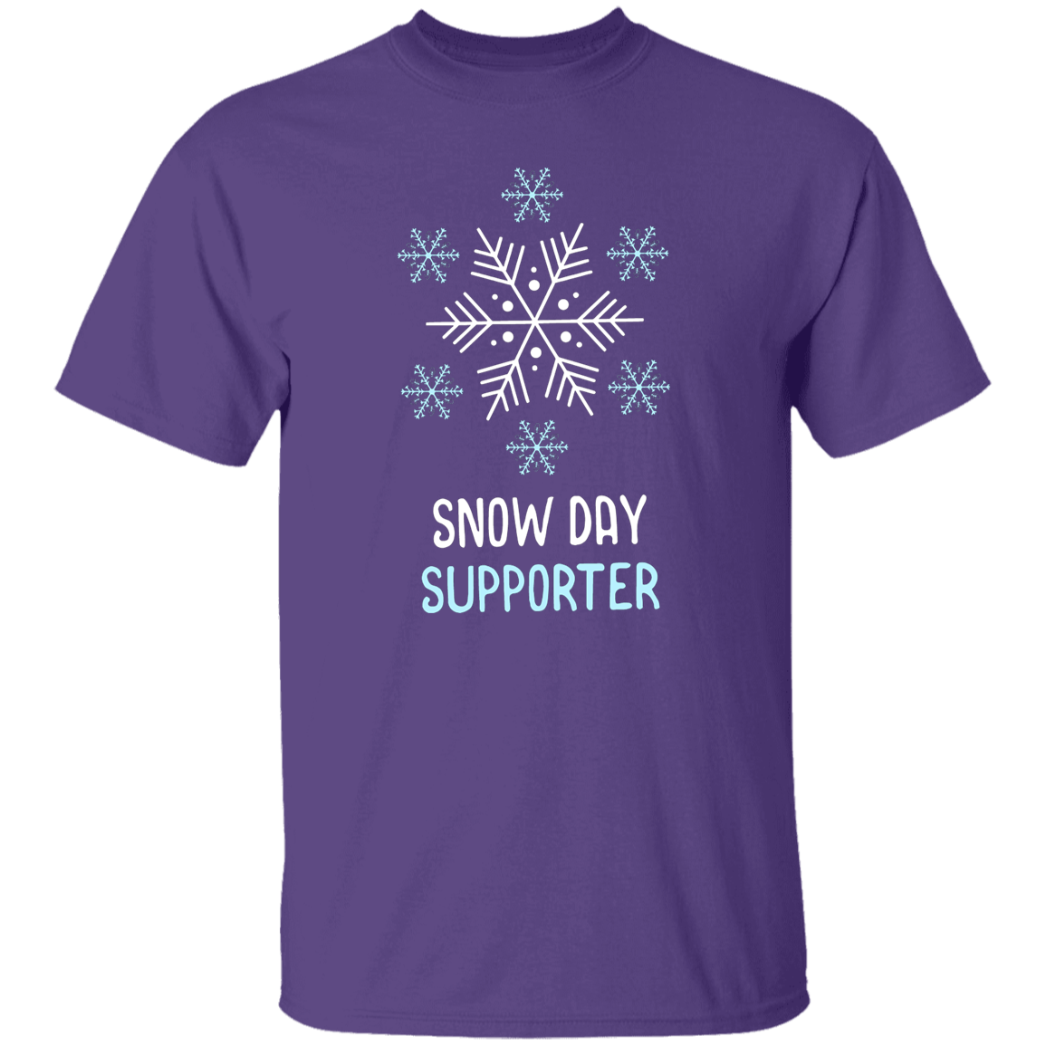 Snow Day Supporter Teacher T-Shirt - lapicta