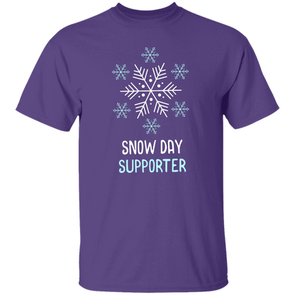Snow Day Supporter Teacher T-Shirt - lapicta