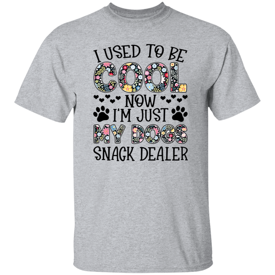 Used To Be Cool Now I’m Just My Dogs Snack Dealer Vintage T-Shirt, Dog Shirt, Dog Lovers Shirt, Gift Tee For You And Your Family G500 5.3 oz. T-Shirt