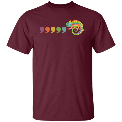 Comma Comma Chameleon Teacher T-Shirt - lapicta