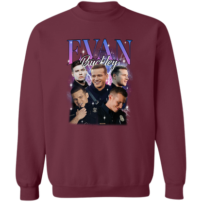Evan Buckley Vintage  Crewneck Pullover Sweatshirt - ID15102448