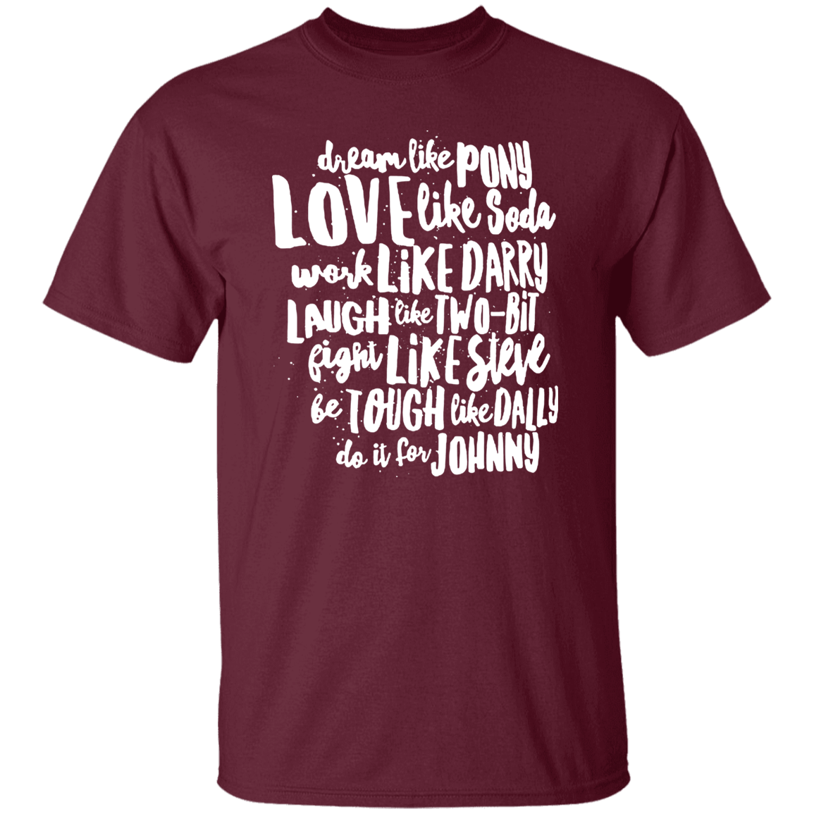The Outsiders Character Names Funny Literature Teacher Vintage T-Shirt