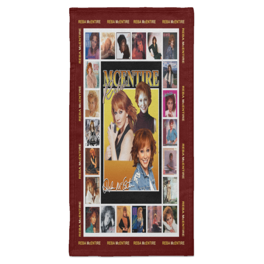 Reba Mcentire Signature Fleece Blanket, Premium Sherpa Blanket, Reba Mcentire Blanket, The Queen of Country Quilt	S6HATL Towel - 15x30