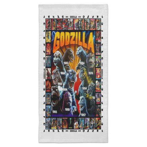 Godzilla All Version Fleece Blanket, Premium Sherpa Blanket, Monster Blanket, Godzilla Vs Kong Blanket, Godzilla Movie Blanket	S6HATL Towel - 15x30