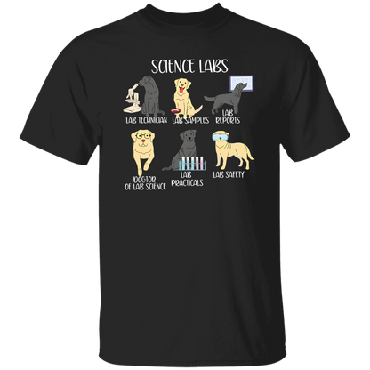 Labrador Retriever Funny Science Teacher Vintage T-Shirt